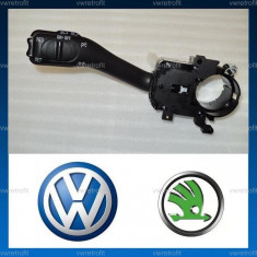 Maneta tempomat pentru VW Golf 4, Passat B5, Passat B5.5, Bora, SKODA Octavia 1, Superb 1. Maneta Cruise Control, Pilot Automat VW (cablaj inclus) foto