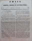 Foaia pentru minte , inima si literatura , nr. 42 , 1853 , Brasov , Muresanu, Alta editura