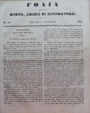 Cumpara ieftin Foaia pentru minte , inima si literatura , nr. 42 , 1853 , Brasov , Muresanu