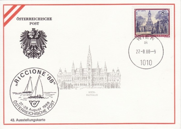 1754a - Austria carte maxima 1988