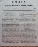 Foaia pentru minte , inima si literatura , nr. 41 , 1853 , Brasov , Muresanu, Alta editura