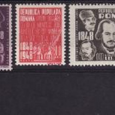 Romania 1948 - Centenarul Revolutiei,serie completa,neuzata