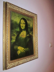 Mona Lisa (La Gioconda) de Leonardo da Vinci - pictura pe panza, copie fidela original foto