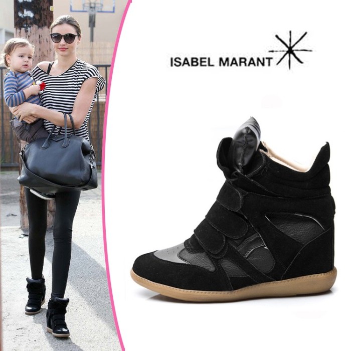Ghete/Sneakers ISABEL MARANT de dama/femei Negru - POZE REALE foto mare Ghete/Sneakers ISABEL MARANT de dama/femei Negru - POZE REALE foto mare