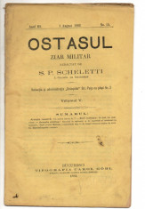 Ziar militar Ostasul 1 august 1882 Bucuresti anul III nr 15 foto
