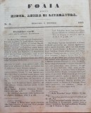 Cumpara ieftin Foaia pentru minte , inima si literatura , nr. 45 , 1853 , Brasov , Muresanu
