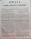 Foaia pentru minte , inima si literatura , nr. 45 , 1853 , Brasov , Muresanu, Alta editura