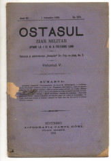 Ziar militar Ostasul 1 octombrie 1882 Bucuresti anul III nr 19 foto