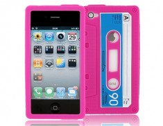 Husa Tape Style Apple iPhone 4 4S Pink foto