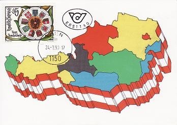 1834 - Austria carte maxima 1990 foto