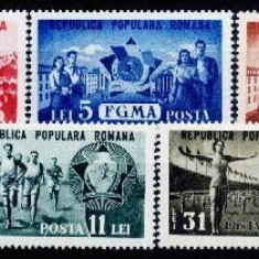 Romania 1950 - cat.nr.1128-32,GMA si FGMA,serie completa,neuzata