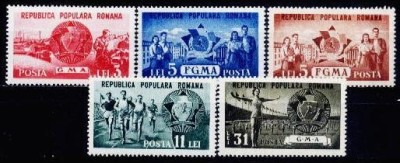 Romania 1950 - cat.nr.1128-32,GMA si FGMA,serie completa,neuzata foto