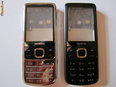 Carcasa Nokia 6700 classic originala argintie roz si neagra foto