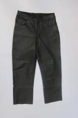 Pantaloni piele Heingeriche ( hiprotect compatible ) marime 50 , TALIE = 40 x 2 (total 80 cm) foto