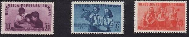 Romania 1950 - Pionieri,serie completa,neuzata