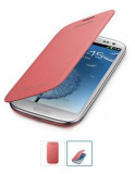 Husa Samsung Galaxy s3 i9300 i9301 i9305 + folie protectie display + stylus, Rosu, Roz, Alt material