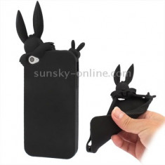 husa protectie iphone 4 4s neagra din silicon model bugs bunny + folie protectie ecran foto