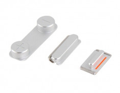 Set butoane Apple iPhone 5 5S Silver Original foto