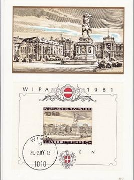 BF 10 - Austria carte maxima 1981 foto