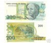 Brazilia 200 cruzeiros 1990 UNC, 10 roni
