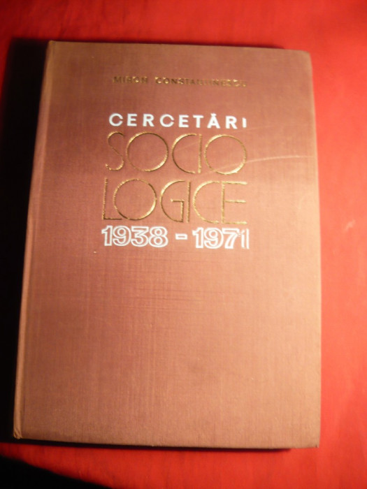 M.Constantinescu - Cercetari Sociologice 1938-1971