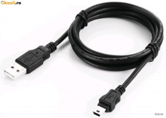 **cablu trasfer date USB - mini USB 25cm (529) foto