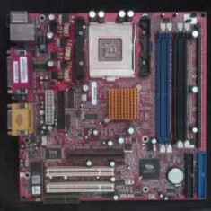 Placa de baza ECS P4VMM3 - 2 x DDR + 2 x SDRAM, AGP, video, sunet, LAN - socket 423 - noua - ofer PROBA !!! foto