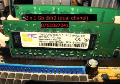 Kit Ram DDR2 2gb (1+1) foto