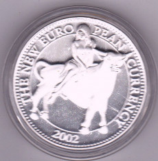 Medalia / Moneda 1 Euro Cent Austria Noua Moneda Europeana 2002 in capsula originala foto