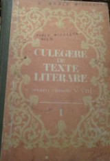 Vasile Teodorescu - Culegere de texte literare pentru clasele V-VIII (Vol.1+2) foto