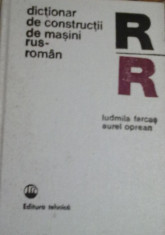 Aurel Oprean si Ludmila Farcas - Dictionar de constructii de masini rus - roman foto