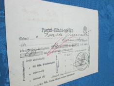 Act vechi Diecezana-Lugoj, datat- 1909, marimi- 11_15cm. foto