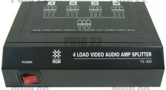 Distribuitor audio/video cu amplificare, 4 canale-YS-400-3207 foto