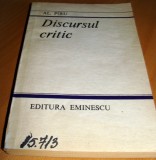 DISCURSUL CRITIC - Al. Piru, 1987