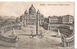 CPI (B2778) ITALIA. ROMA, PIATA S. PIETRO SI BAZILICA VATICAN, EDITURA ERNESTO RICHTER, NECIRCULATA