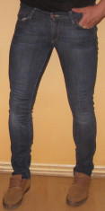 Blugi Originali H&amp;amp;amp;amp;m SQIN W 32 L 32 Conici / Skinny / Slim / Eleganti ( Talie 83 / Lungime crac 82 / Lungime totala 104 ) foto