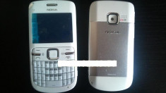 Vand Carcasa Nokia C3 Noua Completa Alba White Alb foto