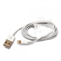 Cablu de date lightning pentru iPhone 5, alb foto