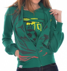 bluza dama Puma AFRICA WOMENS JACKET 73679702, ORIGINALA, bumbac, verde, marimi: numai M - LICHIDARE STOC foto