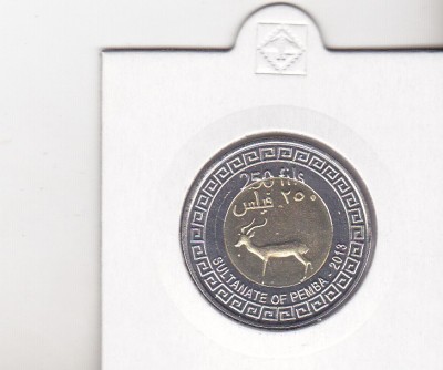 bnk mnd Sultanatul Pemba 250 fils 2013 unc , bimetal foto