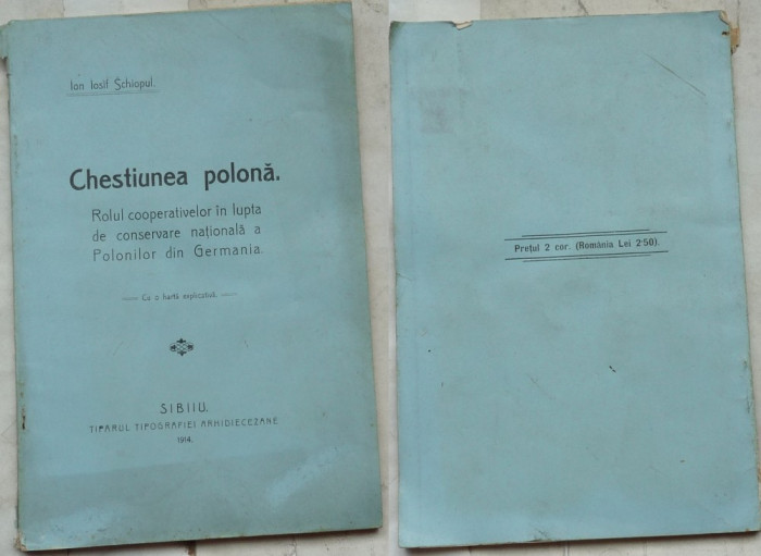 Chestiunea polona ;Lupta de conservare nat. a Polonilor din Germania ,Sibiu,1914