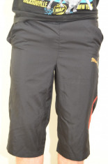 pantalon scurt copii Puma 651902, ORIGINAL, poliester, negru foto