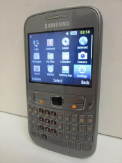 MOKAZIE: TELEFON MOBIL SAMSUNG CHAT 357 NOU, LIBER DE RETEA ( cu wifi, radio, mp3, qwerty, la cutie cu incarcator original, neblocat, OKAZIE) foto