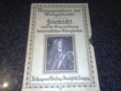 Friedrich I - Monografie - in germana - caractere gotice - 1901 foto