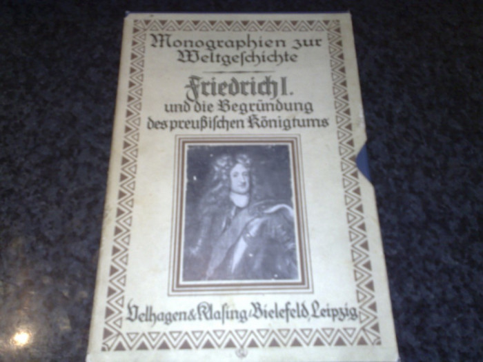 Friedrich I - Monografie - in germana - caractere gotice - 1901