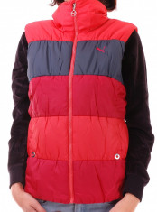 vesta dama Puma Padded Vest 813917, ORIGINALA, poliester, rosu/visiniu foto