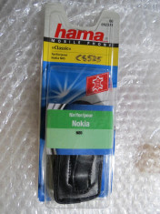CS525 Husa telefon mobil Nokia N85 Hama cu insertie piele foto