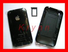 BC01 Carcasa capac spate iPhone 3G, 3GS la tipla, 16 GB, BONUS: Tavita sim, Sim Tray + folie!! - LIVRARE GRATUITA IN CAZUL PLATII IN AVANS! foto