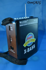 Boxa mp3-player portabila intrare AUX laptop si PC + acumulator intern 10W RREALI WAXIBA xb-912u RADIO FM SLOT USB / CARD SD/ +slot Bateri foto
