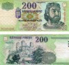 Ungaria 200 forint 2002, circulata, 10 roni